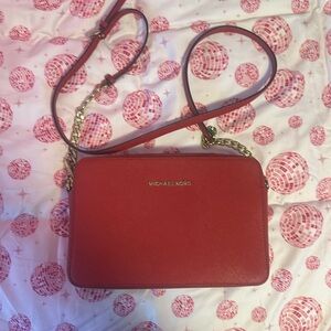 Michael Kors Red Crossbody Bag